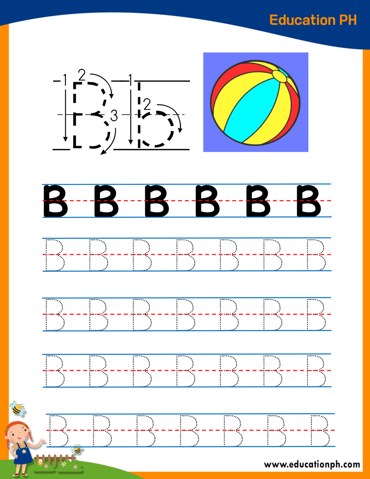 Letter Tracing Worksheets Free Preschool